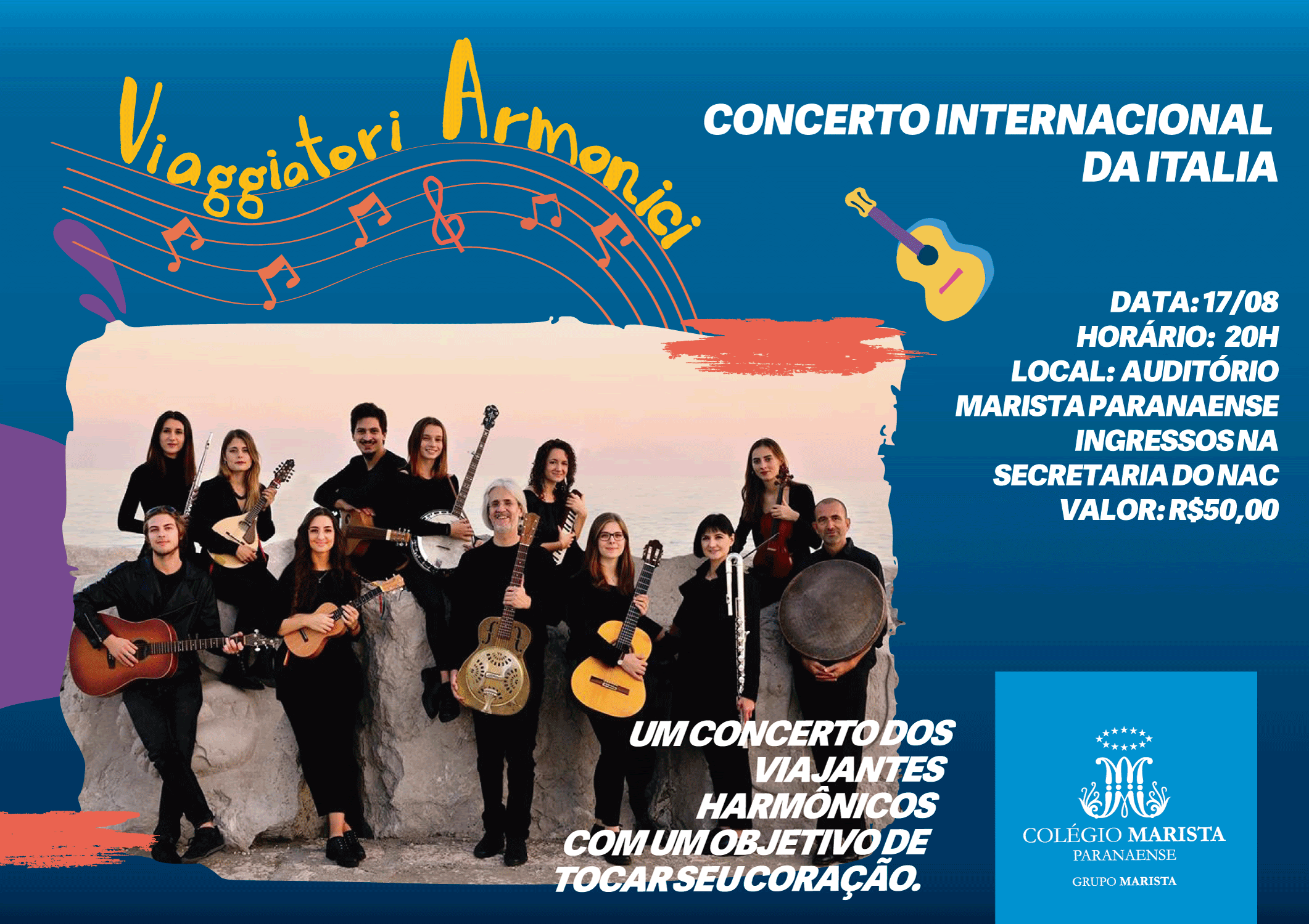 Orquestra italiana se apresenta em Curitiba no próximo dia 17