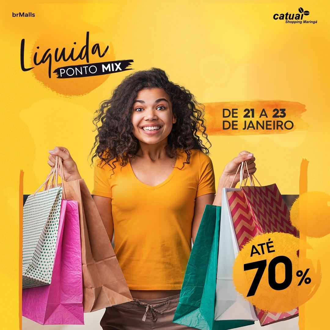 Ponto Mix: Shopping Catuaí realiza primeira liquidação do ano em Maringá a partir desta sexta