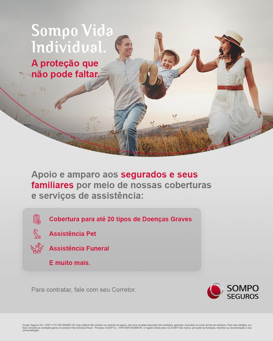 Sompo lança Campanha + 100% de Agenciamento que incentiva contratação do seguro de vida individual