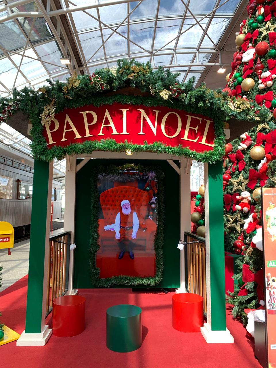 Interação com Papai Noel digital do Shopping Estação pode ser feita até dia 24