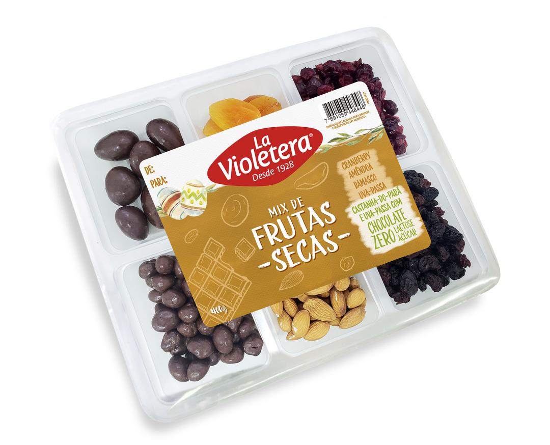 Fruta seca e chocolate saudável: nova bandeja para Páscoa da La Violetera chega ao varejo
