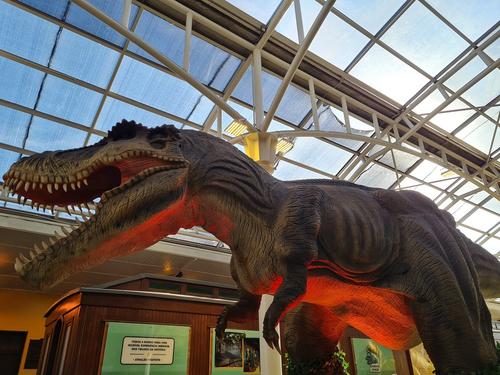 Shopping Estação inaugura a atração Dino’s Towers, com dinossauro mecatrônico gigante