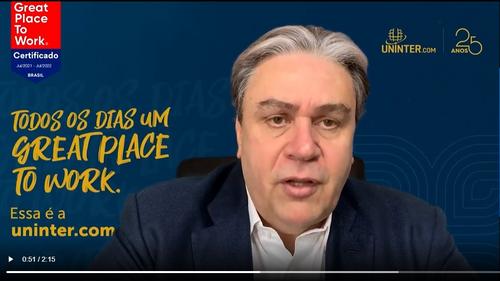Uninter conquista selo GPTW e se destaca entre as melhores empresas para se trabalhar no Brasil