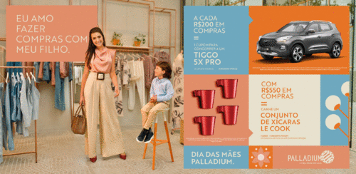 Palladium Curitiba presenteia consumidores neste Dia das Mães